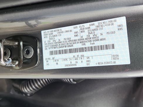 New 2025 Ford F150 Platinum w/ Equipment Group 702A High image 11