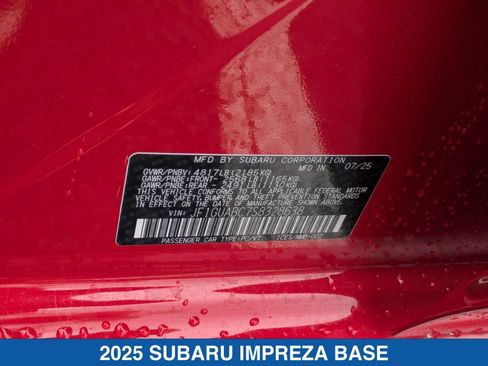 Certified 2025 Subaru Impreza 2.0i AWD/4WD image 27