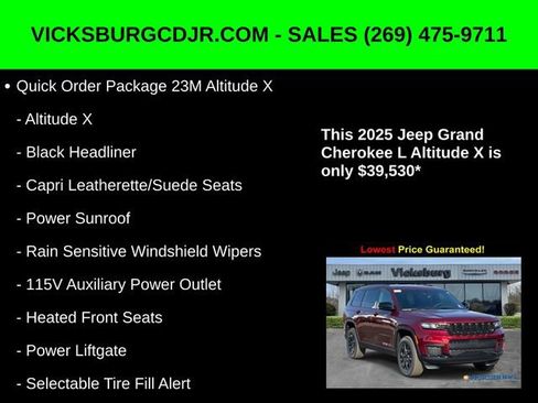 New 2025 Jeep Grand Cherokee L Altitude image 11