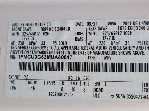 Used 2021 Ford Escape SE AWD/4WD image 32
