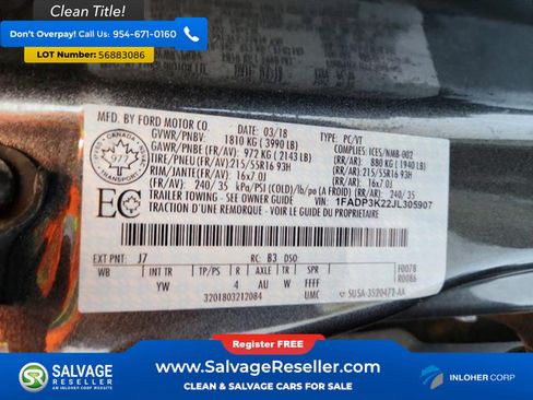 Used 2018 Ford Focus SE w/ SE Winter Package FWD image 16