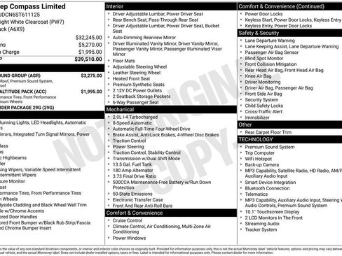 Used 2025 Jeep Compass Limited w/ Sun & Sound Group AWD/4WD image 2