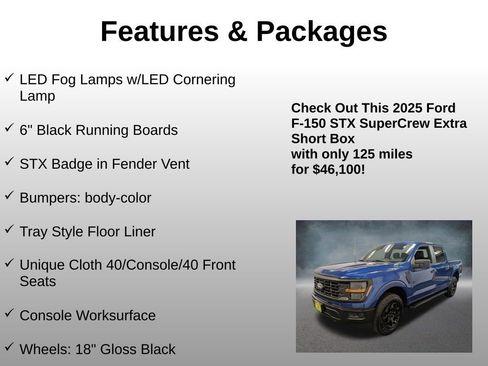 Used 2025 Ford F150 STX w/ Equipment Group 201A FX4 image 8