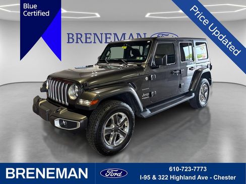 Used 2021 Jeep Wrangler Unlimited Sahara w/ Safety Group AWD/4WD image 1