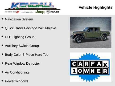 Certified 2023 Jeep Gladiator Mojave w/ LED Lighting Group image 3