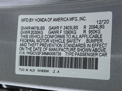 Used 2021 Honda Accord Sport image 12