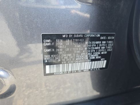 Used 2024 Subaru Outback Limited XT image 33