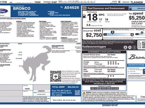 New 2026 Ford Bronco Heritage Edition AWD/4WD image 30