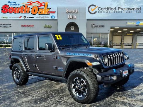 Certified 2025 Jeep Wrangler Unlimited Rubicon 4xe w/ Convenience Group AWD/4WD image 1