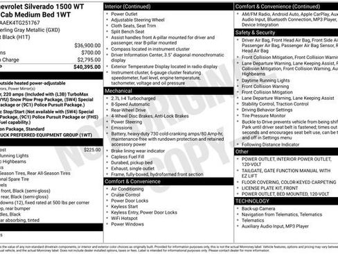 New 2026 Chevrolet Silverado 1500 W/T RWD image 10