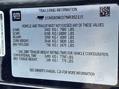 Used 2022 Chevrolet Tahoe LT w/ LT Signature Plus Package AWD/4WD image 10