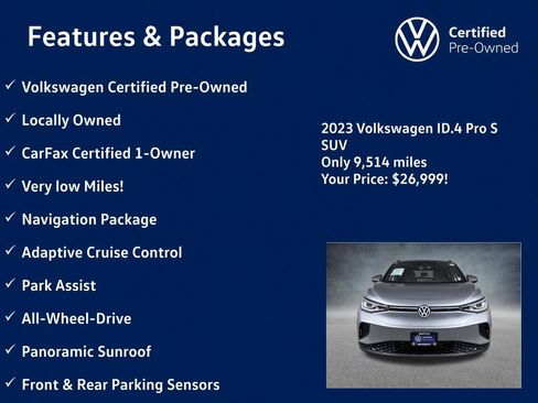 Used 2023 Volkswagen ID.4 Pro S AWD/4WD image 5