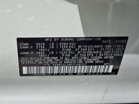 Used 2023 Subaru Outback Onyx Edition XT AWD/4WD image 29