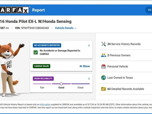 Used 2016 Honda Pilot EX-L image 10