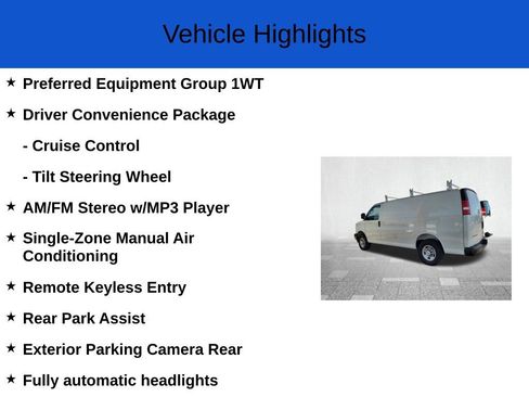 New 2025 Chevrolet Express 2500 w/ Driver Convenience Package image 2