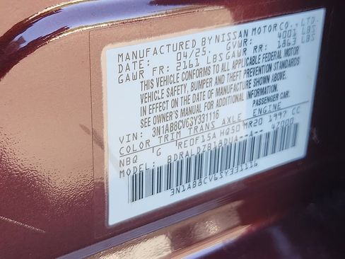 Certified 2025 Nissan Sentra SV FWD image 28