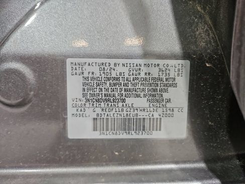 Certified 2024 Nissan Versa S w/ Trunk Package FWD image 30