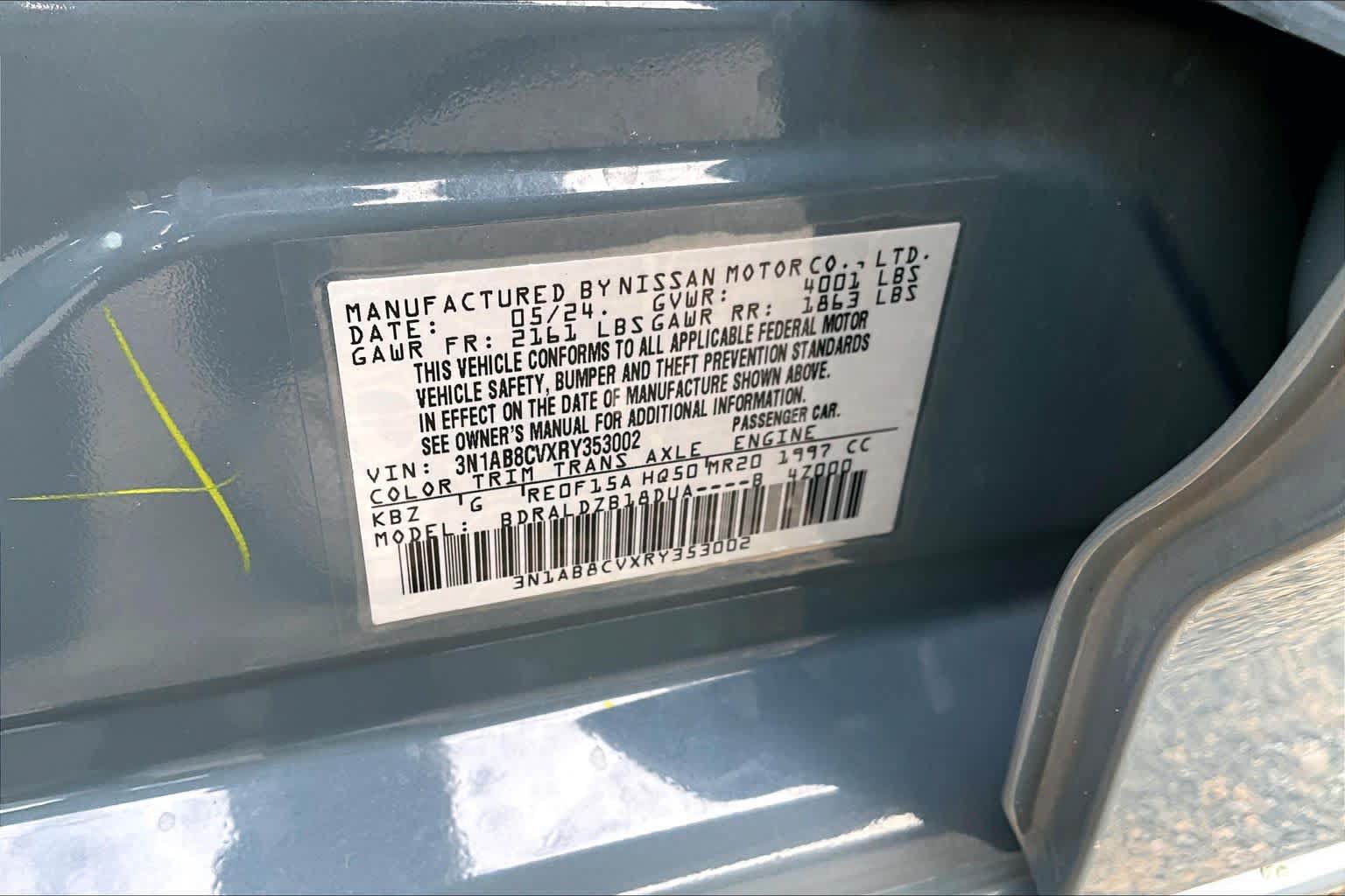 Used 2024 Nissan Sentra SV FWD image 34