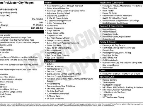 Used 2022 RAM ProMaster City Wagon FWD image 16