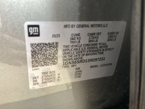 Used 2025 Chevrolet Tahoe Premier w/ Sun And Tow Package AWD/4WD image 82