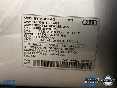 Used 2023 Audi e-tron Premium Plus w/ Premium Plus Package image 98