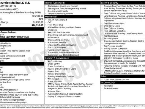 Certified 2024 Chevrolet Malibu LS FWD image 12