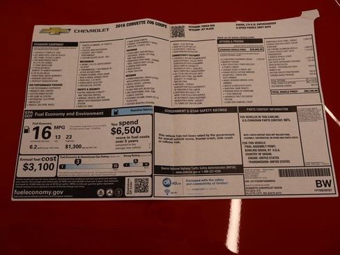 Used 2016 Chevrolet Corvette Z06 w/ 2LZ Preferred Equipment Group image 54