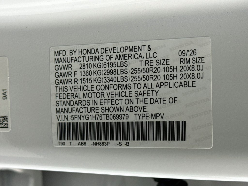 New 2026 Honda Pilot Touring image 33