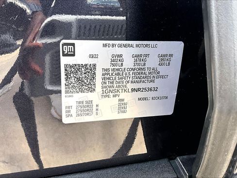 Certified 2022 Chevrolet Tahoe High Country AWD/4WD image 70