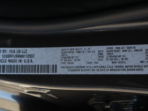 Used 2022 RAM 1500 TRX w/ TRX Level 2 Equipment Group AWD/4WD image 61