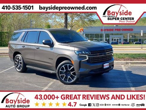 Used 2021 Chevrolet Tahoe RST w/ Rear Media and Nav Package image 1