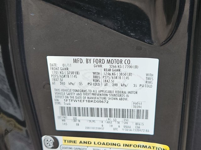 Used 2011 Ford F150 Lariat w/ Lariat Plus Pkg AWD/4WD image 20