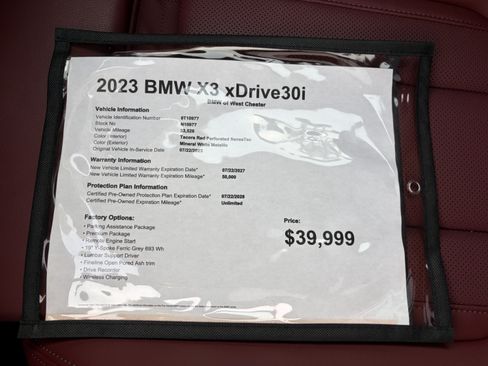 Certified 2023 BMW X3 xDrive30i w/ Premium Package AWD/4WD image 19
