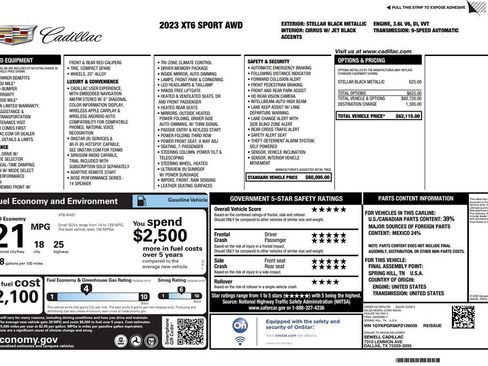 Used 2023 Cadillac XT6 Sport AWD/4WD image 2
