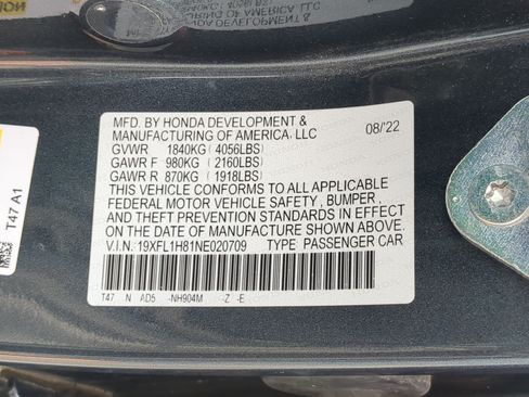 Used 2022 Honda Civic Sport Touring image 37