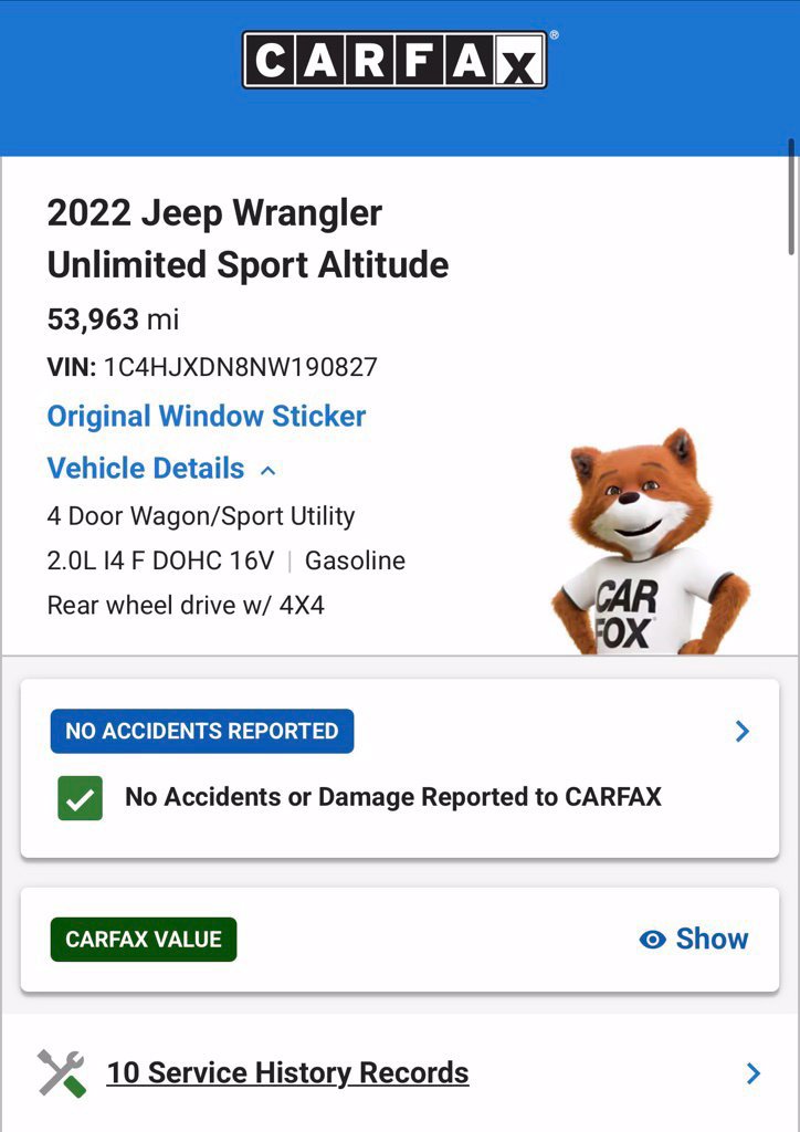 Used 2022 Jeep Wrangler Unlimited Sport AWD/4WD image 6