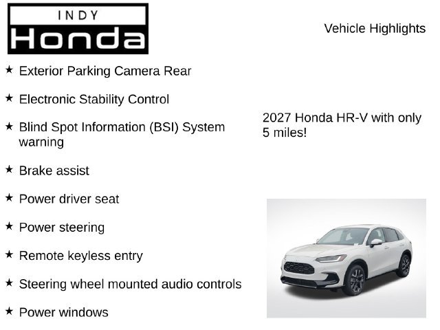 New 2027 Honda HR-V EX-L image 7