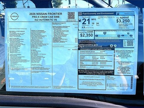New 2026 Nissan Frontier Pro-X image 14