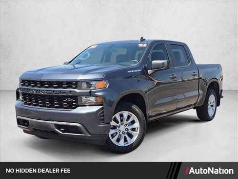 Certified 2022 Chevrolet Silverado 1500 Custom RWD image 1