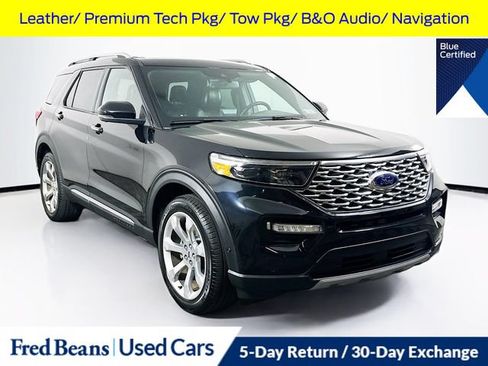 Certified 2020 Ford Explorer Platinum w/ Premium Technology Package AWD/4WD image 1