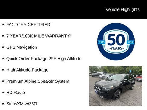 Certified 2023 Jeep Compass High Altitude AWD/4WD image 5