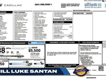 Used 2024 Cadillac Lyriq Sport w/ LPO, Floor Liner Package