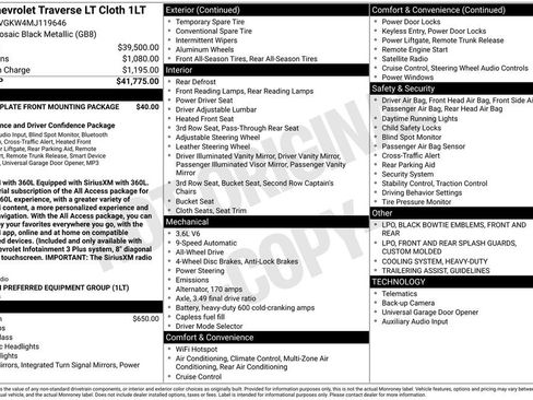 Used 2021 Chevrolet Traverse LT AWD/4WD image 35
