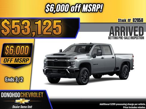 New 2026 Chevrolet Silverado 2500 Custom w/ Custom Value Package image 1