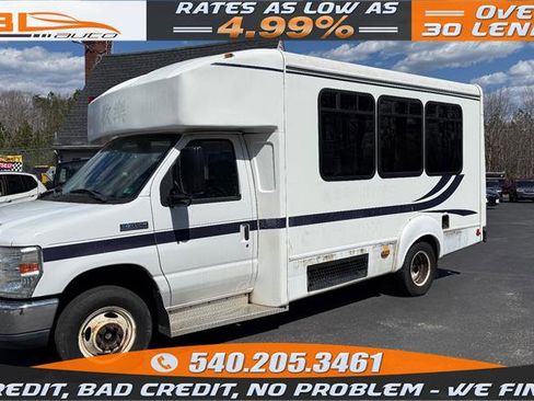 Used 2015 Ford E-350 and Econoline 350 Super Duty w/ Shuttle Bus Prep Package image 1