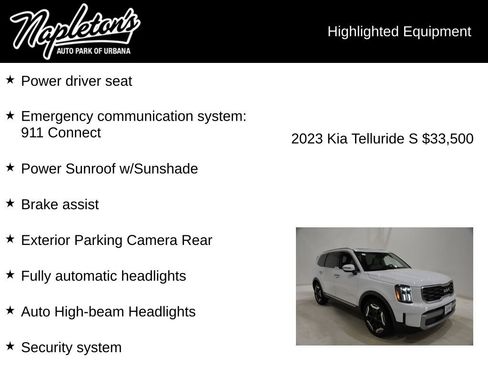 Used 2023 Kia Telluride S w/ S Sunroof Package AWD/4WD image 17