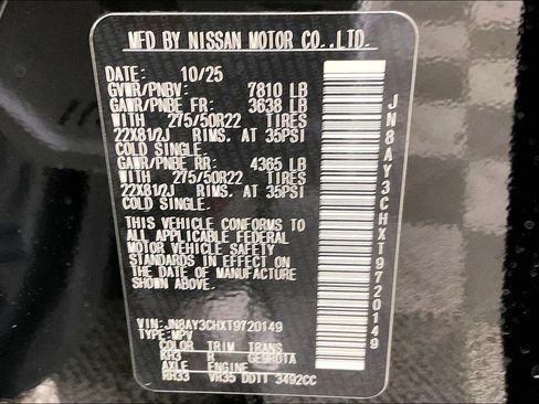 New 2026 Nissan Armada Platinum Reserve AWD/4WD image 27