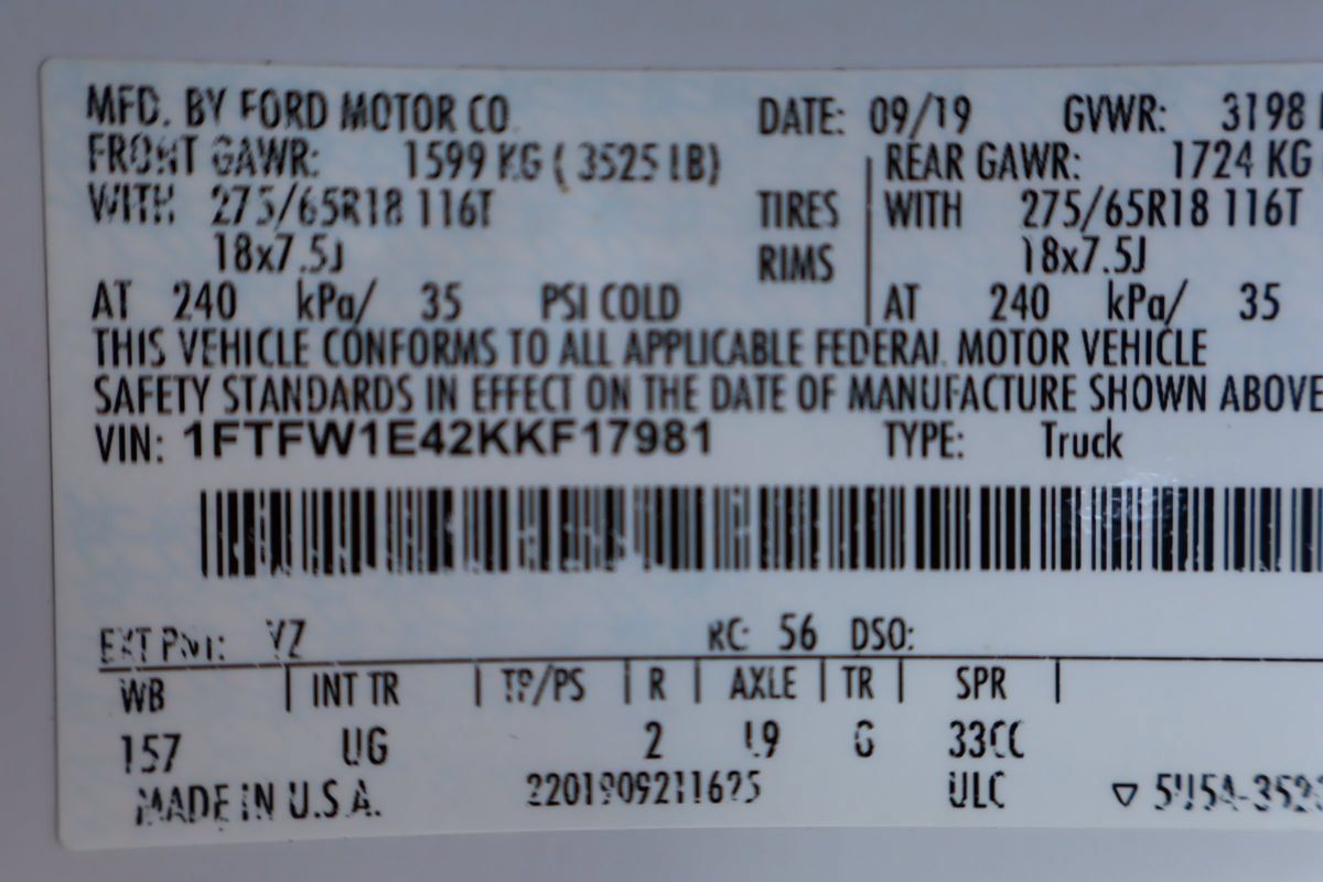 Used 2019 Ford F150 XLT w/ Equipment Group 302A Luxury AWD/4WD image 45
