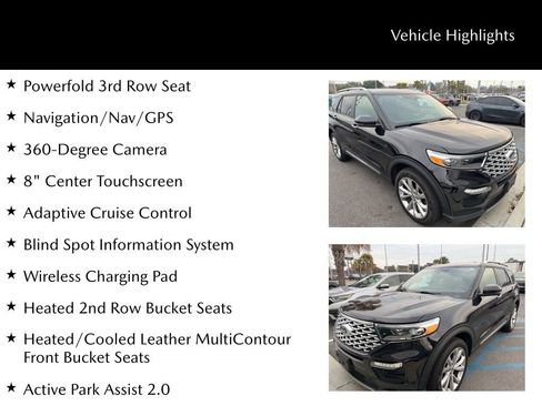 Used 2021 Ford Explorer Platinum w/ Equipment Group 601A image 8