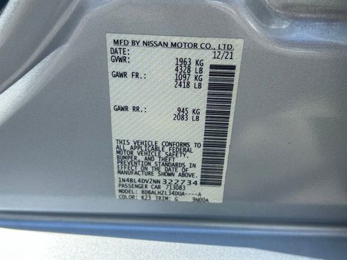 Used 2022 Nissan Altima 2.5 SV image 53